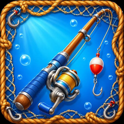Fishing rod icon representing casting a Look to Hook event invitation